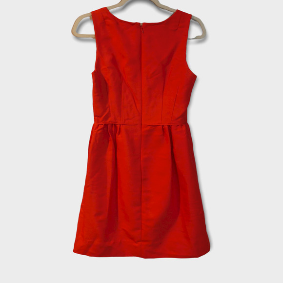 J. Crew Allie Red Wool Blend Dress Size 4 EUC - Picture 3 of 4